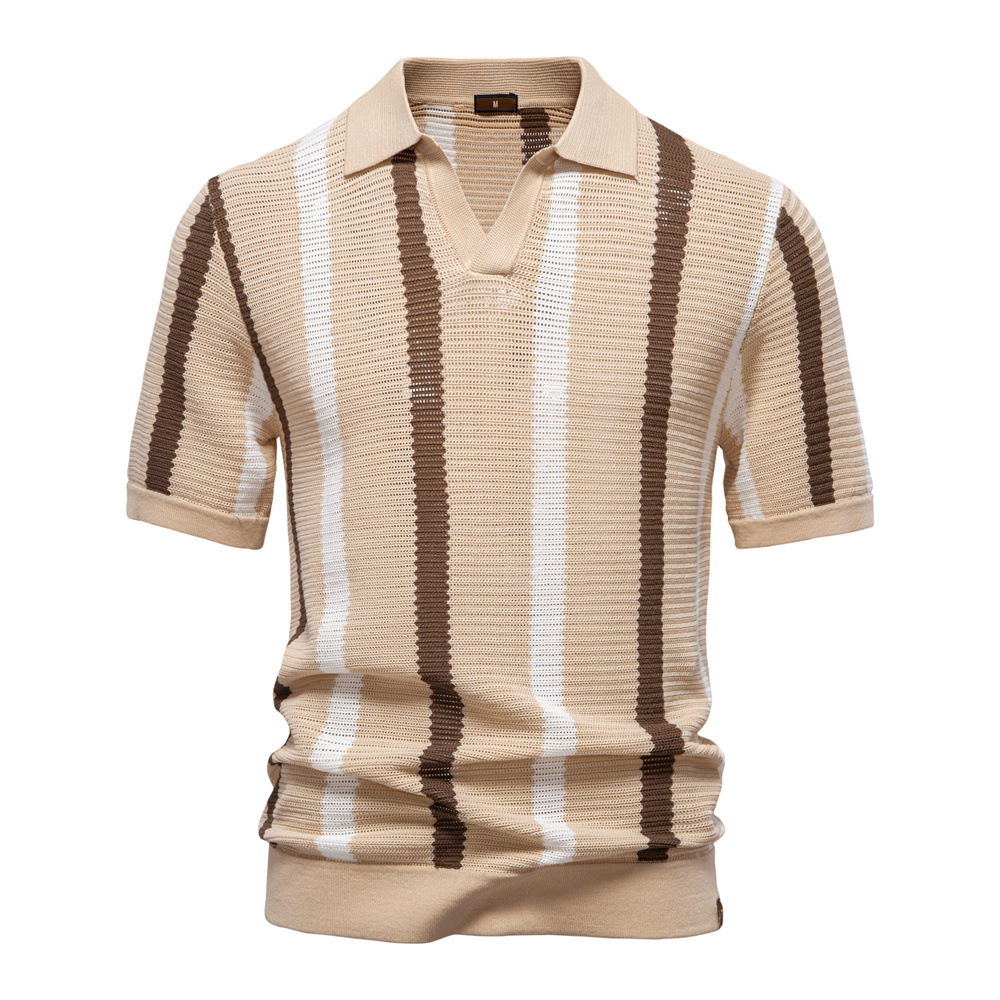 Polo Shirt Pique - New summer high-quality men's breathable moisture-wicking