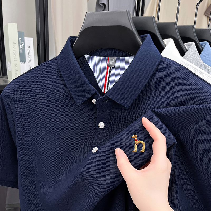 Polo Shirt Pique - Brand Design Men's Polo Shirt Lapel