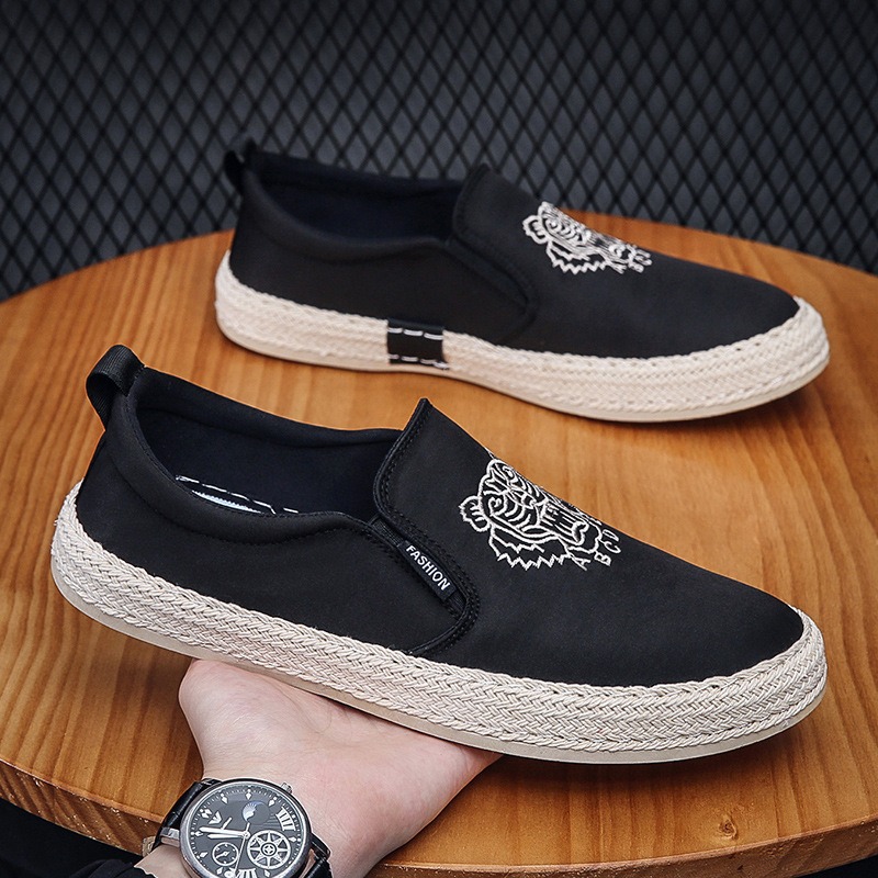 black Breathable shoes for man – Espadrille Slip On Bewertung und Preis