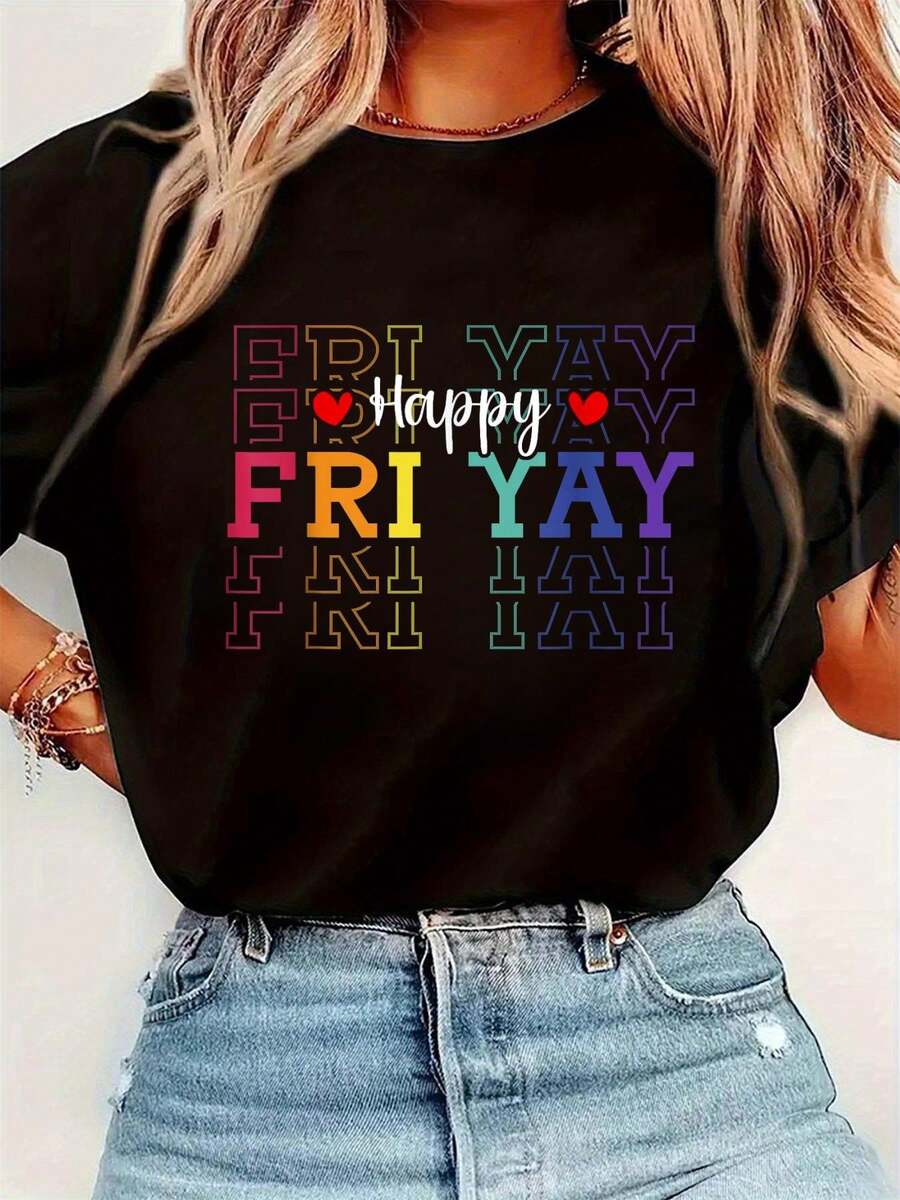 Funny Friday Lover Graphic Pri – Tee Graphic Print Bewertung und Preis