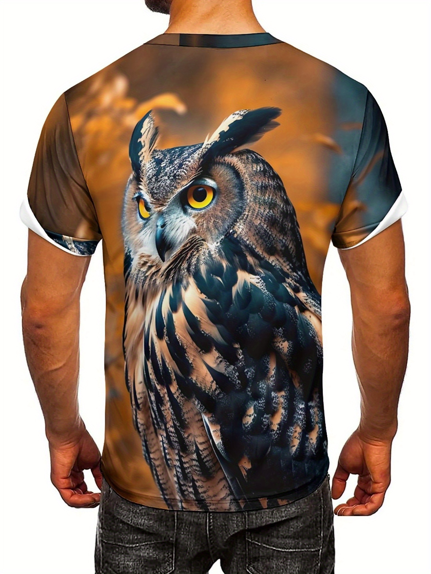Men's & Women's 3D Print Owl G – Tee Graphic Print Bewertung und Preis