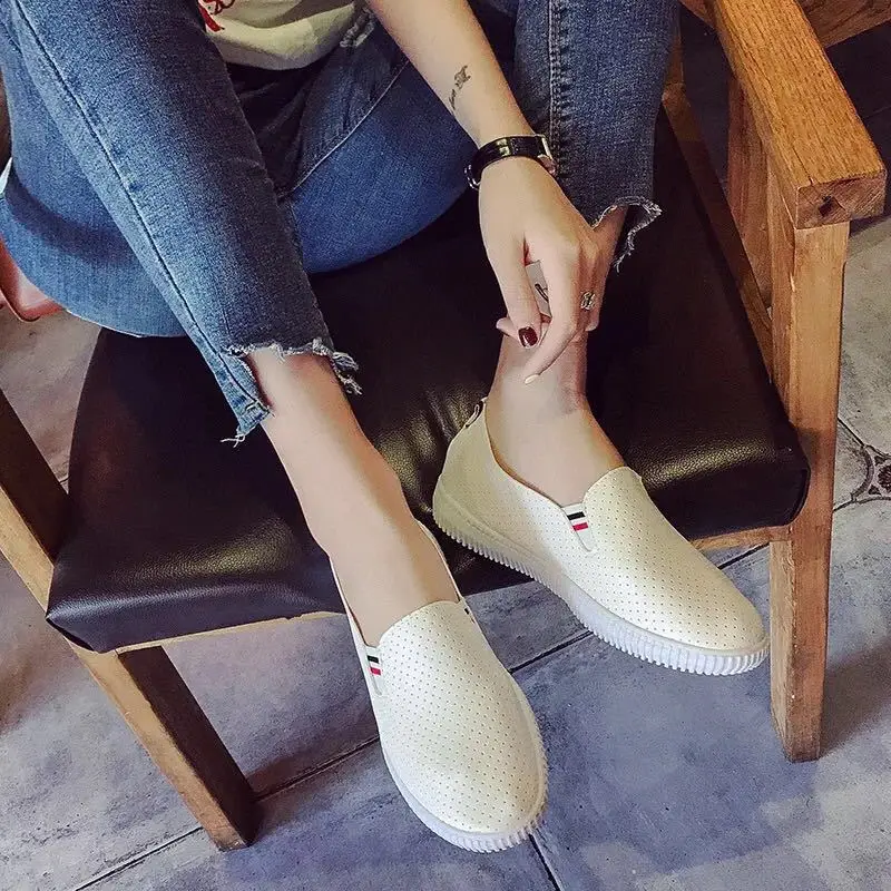 Women Sneakers White Flats Cut – Espadrille Slip On Bewertung und Preis