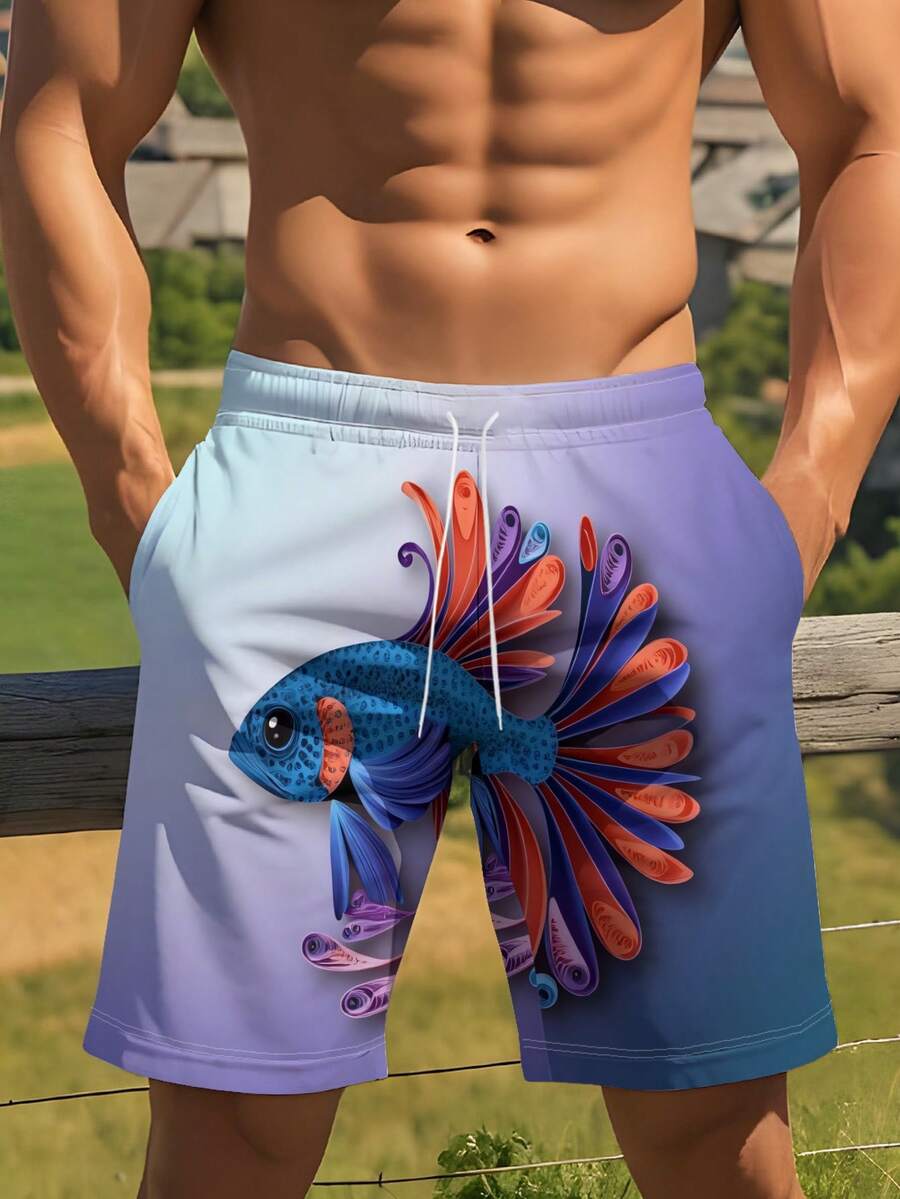 Gradient Purple Blue Swim Trun – Swim Trunk Quick Dry Bewertung und Preis