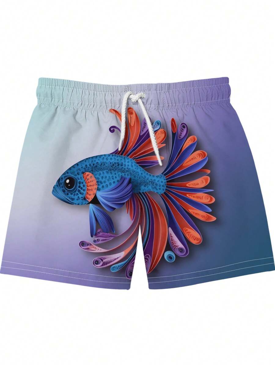 Gradient Purple Blue Swim Trun – Swim Trunk Quick Dry Bewertung und Preis