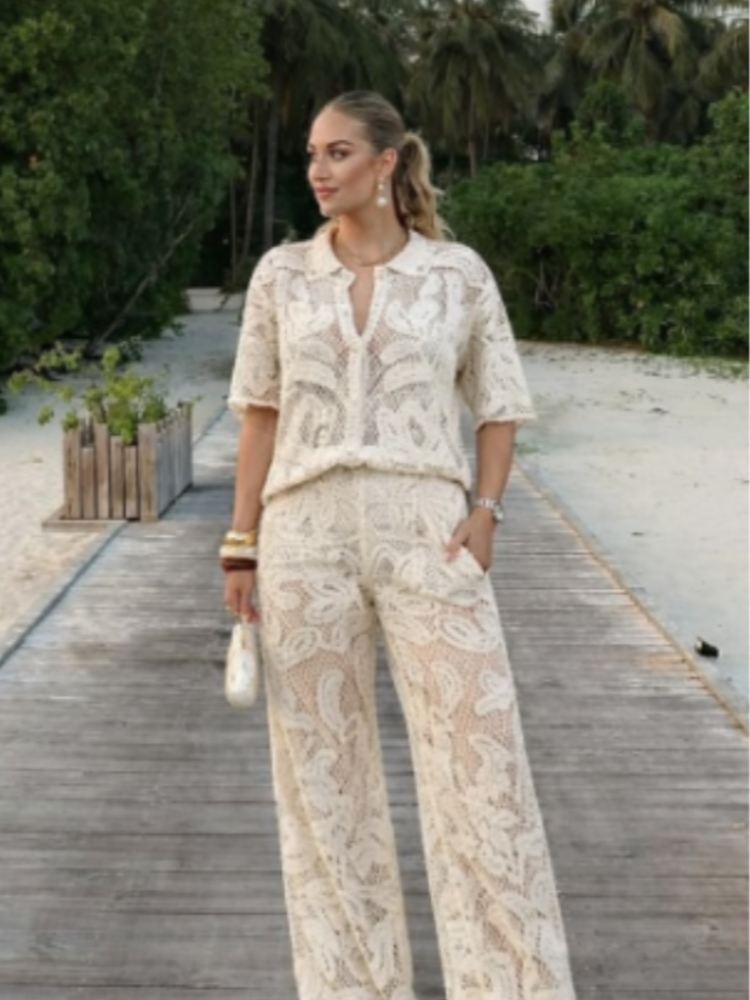 Women's Stylish 2 Piece Set Cr – Resort Shirt Floral Bewertung und Preis