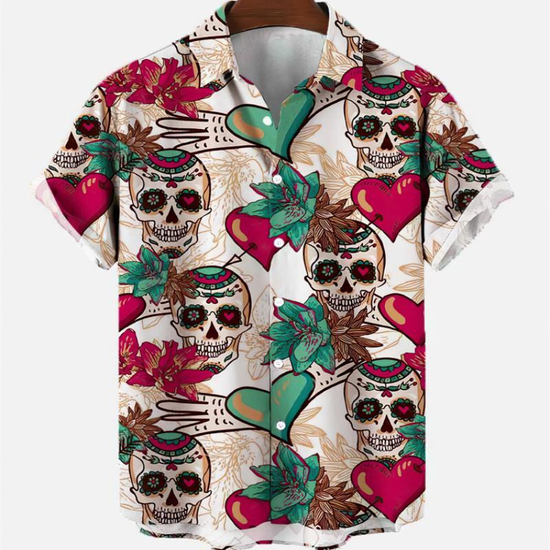 Summer Men's Fashion Casual So – Resort Shirt Floral Bewertung und Preis