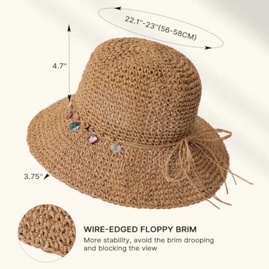 Beach Sun Hats for Women, Stra – Packable Hat Nylon Bewertung und Preis