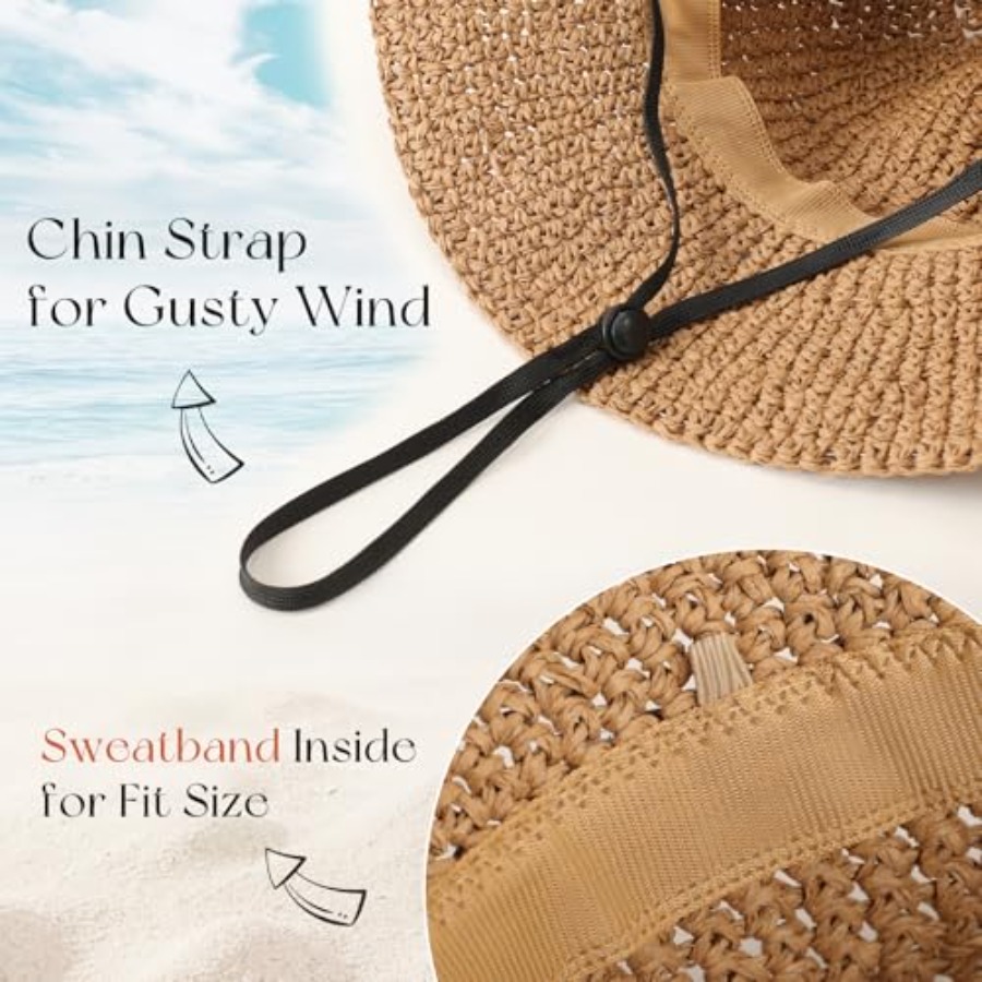 Beach Sun Hats for Women, Stra – Packable Hat Nylon Bewertung und Preis