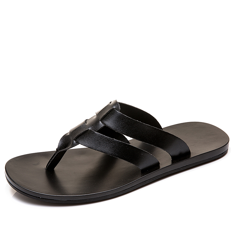 Men's Leather Flip Flops Summe – Flip Flop Leather Men Bewertung und Preis