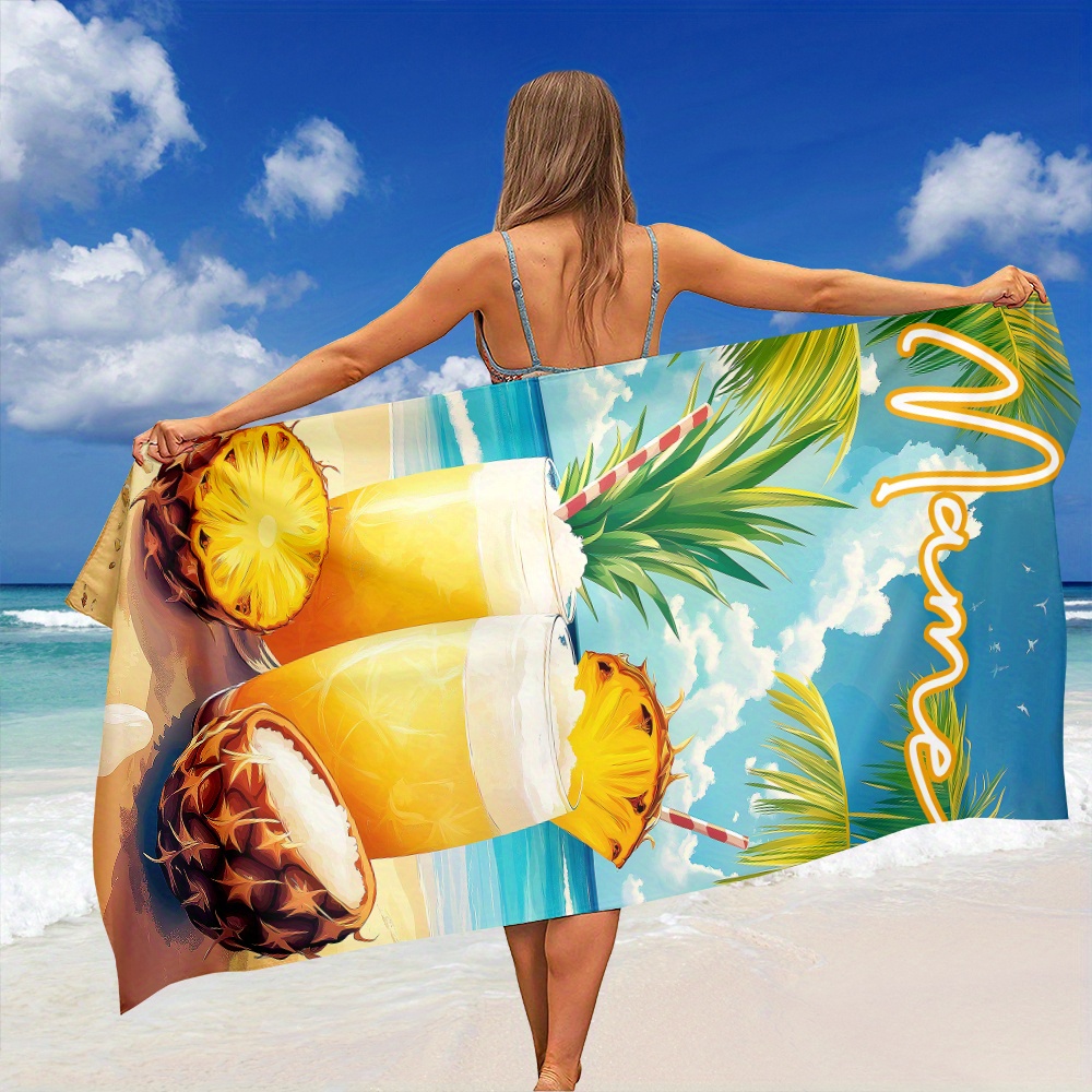 1pc Customized Name Beach Towe – Beach Towel Large Bewertung und Preis