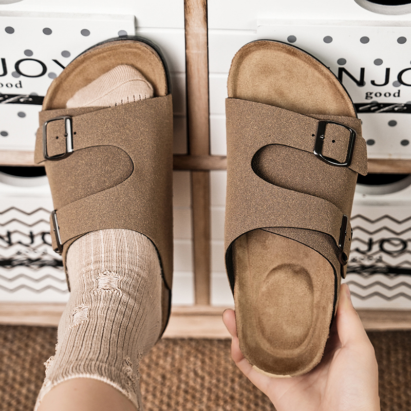 2026 Cork Slippers Men Summer  – Flip Flop Leather Men Bewertung und Preis