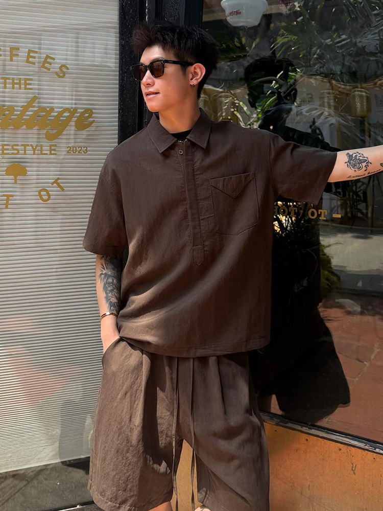 Men's Summer Linen Shirt Short – Linen Shirt Breathable Bewertung und Preis