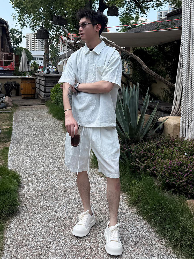 Men's Summer Linen Shirt Short – Linen Shirt Breathable Bewertung und Preis