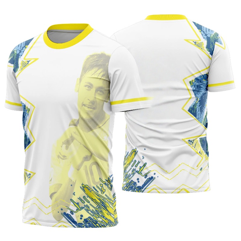 Summer Brazil Neymar No.10 Gra – Tee Graphic Print Bewertung und Preis