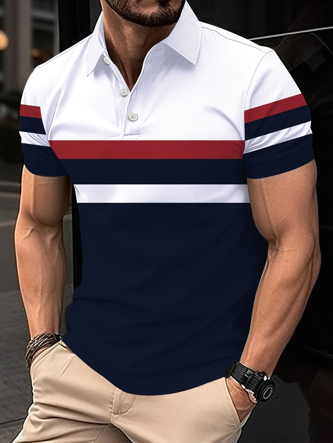 The 2025 summer new men's POLO – Polo Shirt Pique Bewertung und Preis