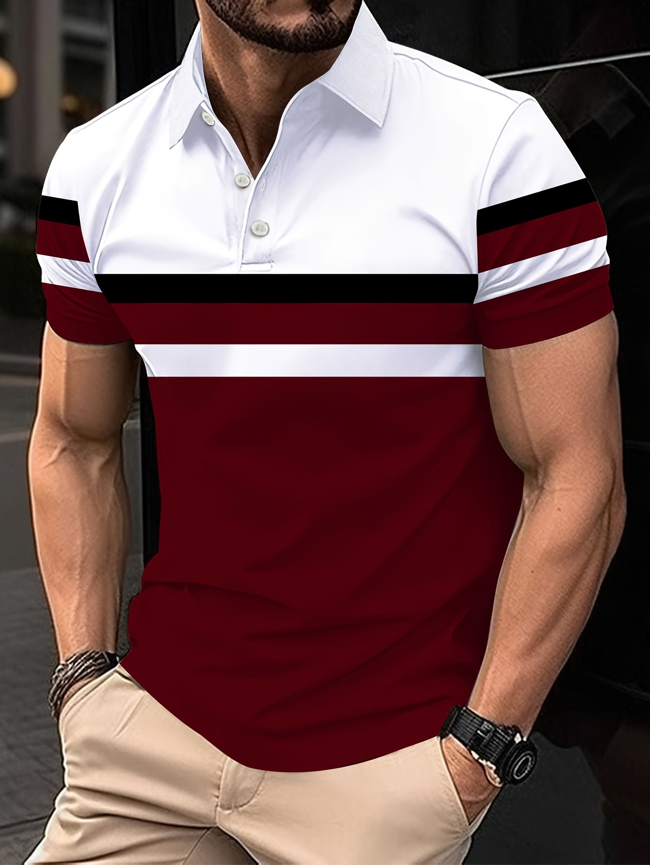 The 2025 summer new men's POLO – Polo Shirt Pique Bewertung und Preis