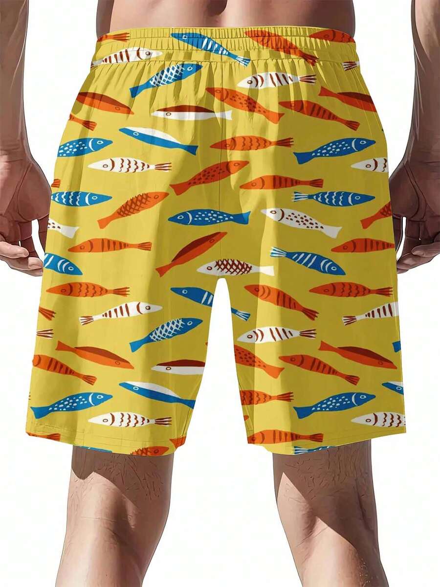 Colorful Fish Pattern Swim Tru – Swim Trunk Quick Dry Bewertung und Preis