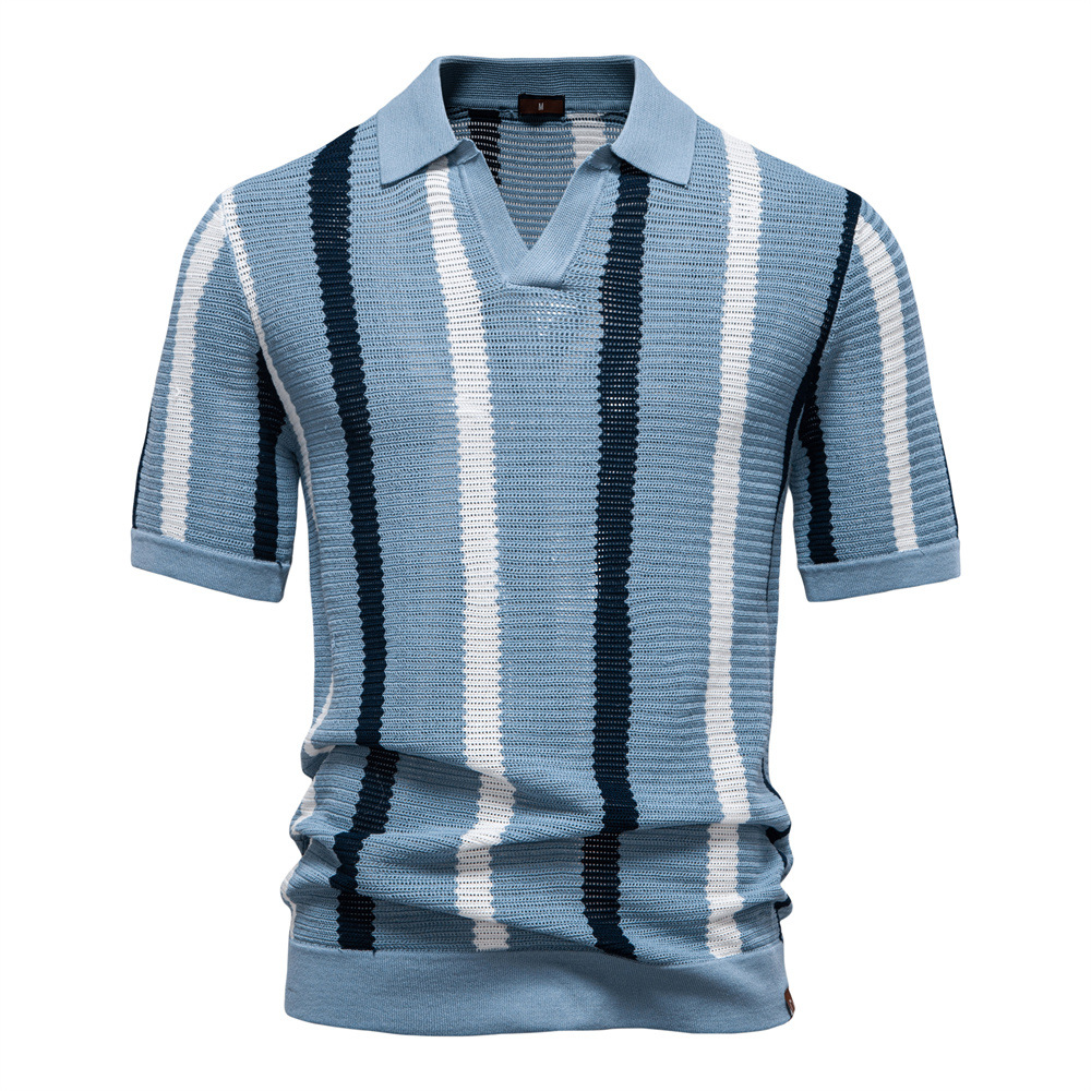 New summer high-quality men's  – Polo Shirt Pique Bewertung und Preis