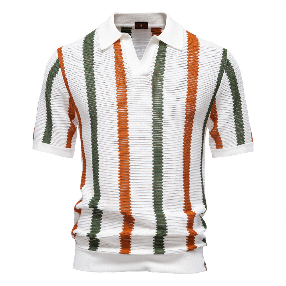 New summer high-quality men's  – Polo Shirt Pique Bewertung und Preis