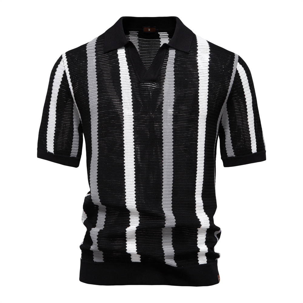 New summer high-quality men's  – Polo Shirt Pique Bewertung und Preis