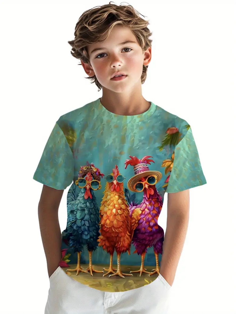 Kids' Tropical Macaw Parrots B – Tee Graphic Print Bewertung und Preis