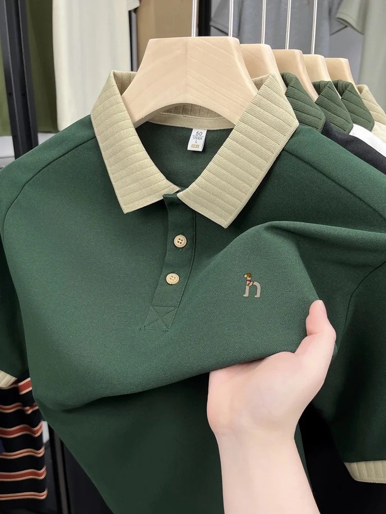 Luxury brand men's short sleev – Polo Shirt Pique Bewertung und Preis