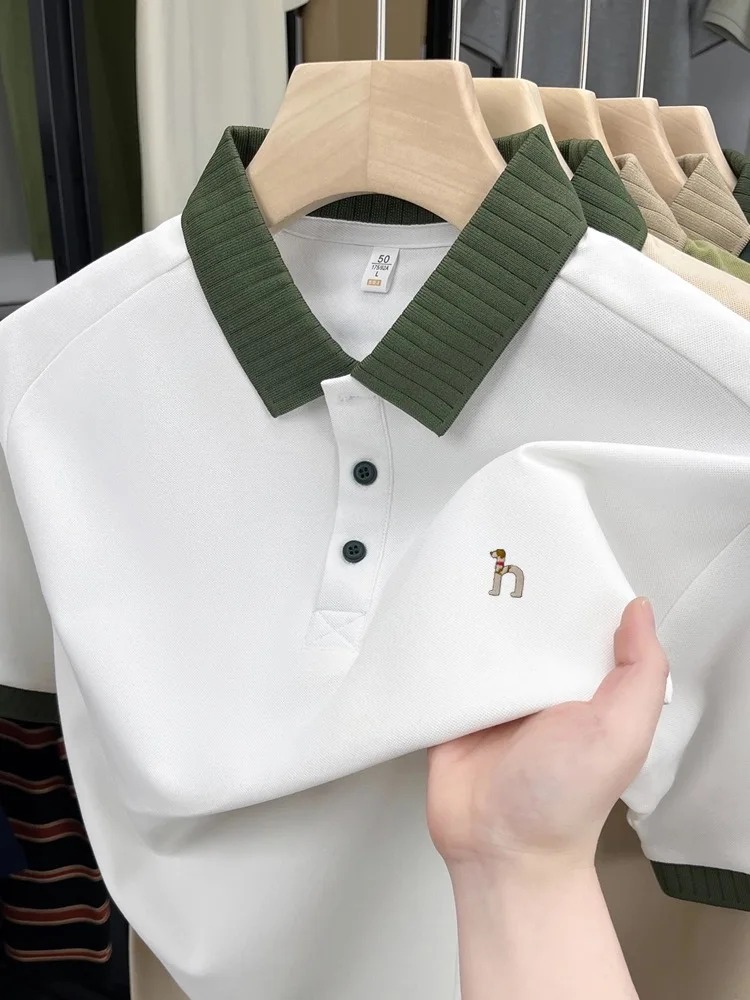 Luxury brand men's short sleev – Polo Shirt Pique Bewertung und Preis