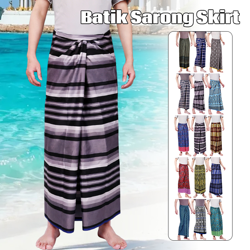 Men Women Batik Sarong Skirt E – Sarong Men Wrap Bewertung und Preis