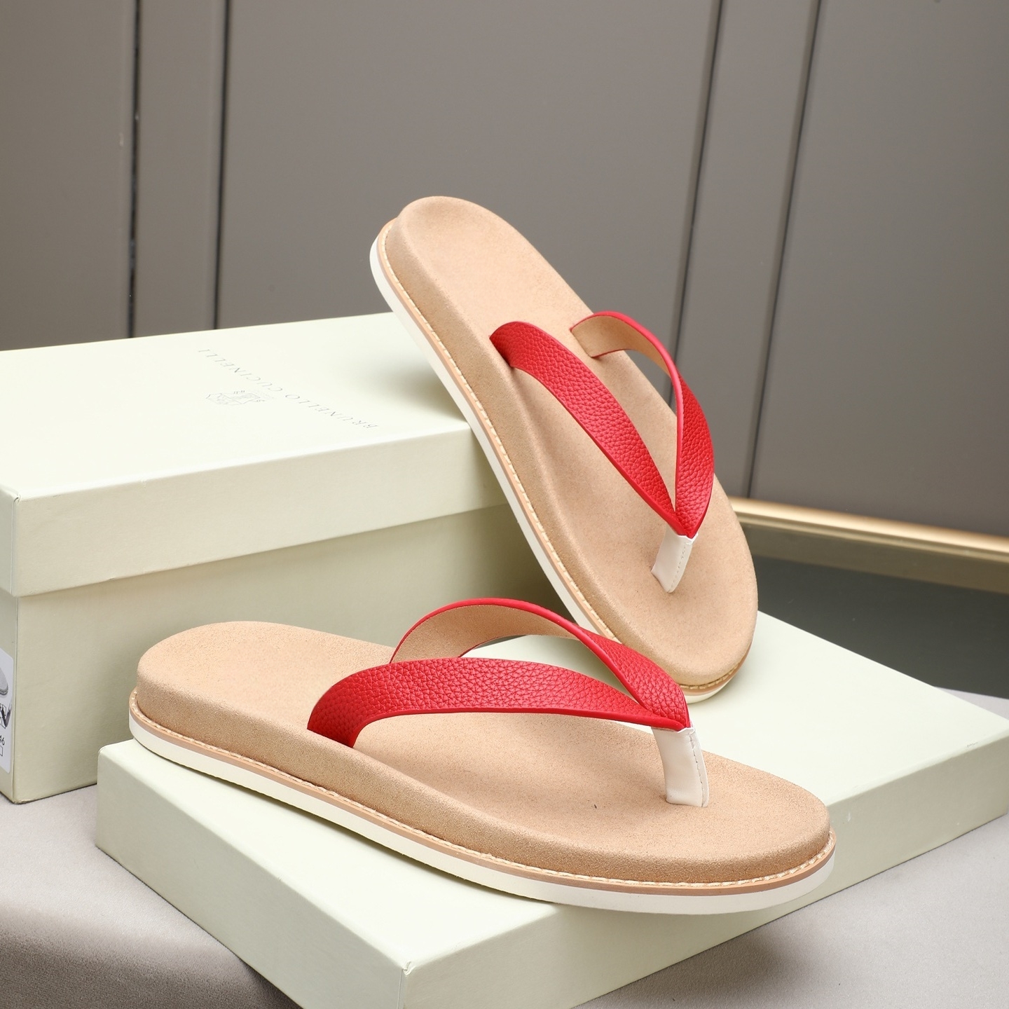 Luxury Brand Genuine Leather S – Flip Flop Leather Men Bewertung und Preis