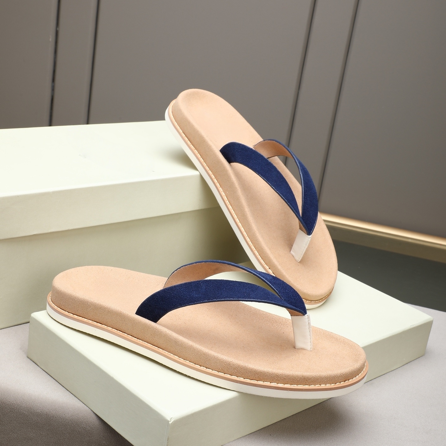 Luxury Brand Genuine Leather S – Flip Flop Leather Men Bewertung und Preis
