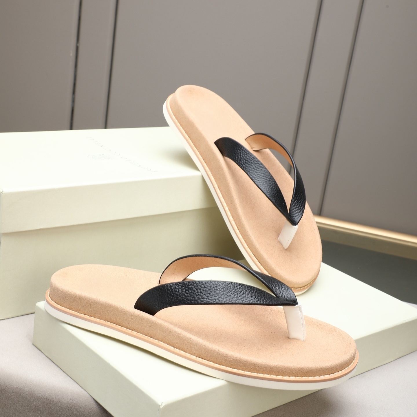 Luxury Brand Genuine Leather S – Flip Flop Leather Men Bewertung und Preis