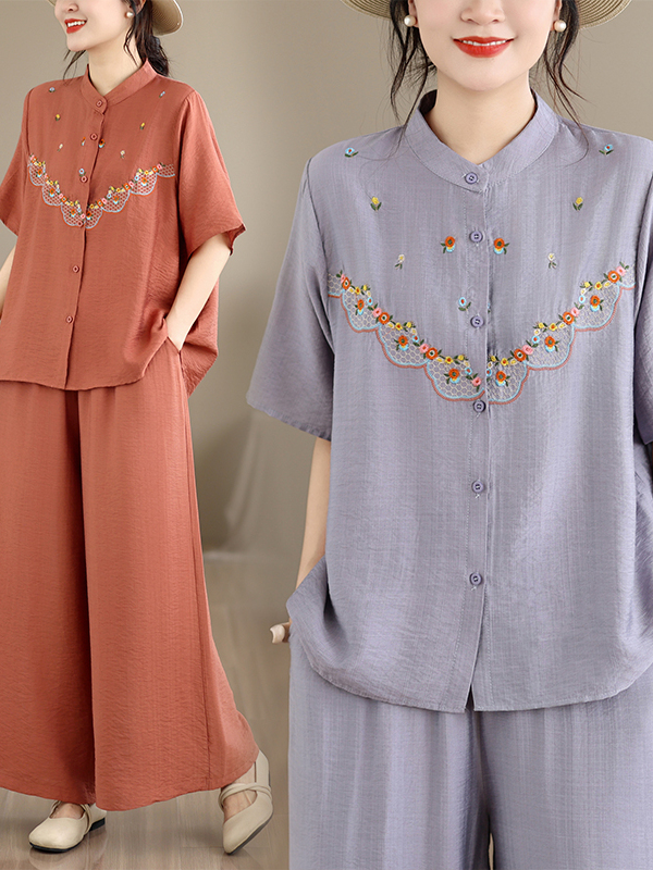 Embroidered Cotton Linen Short – Linen Shirt Breathable Bewertung und Preis