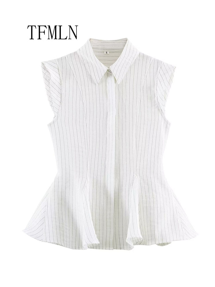 Fashion Striped Blouse Top For – Shirt Camp Collar Bewertung und Preis