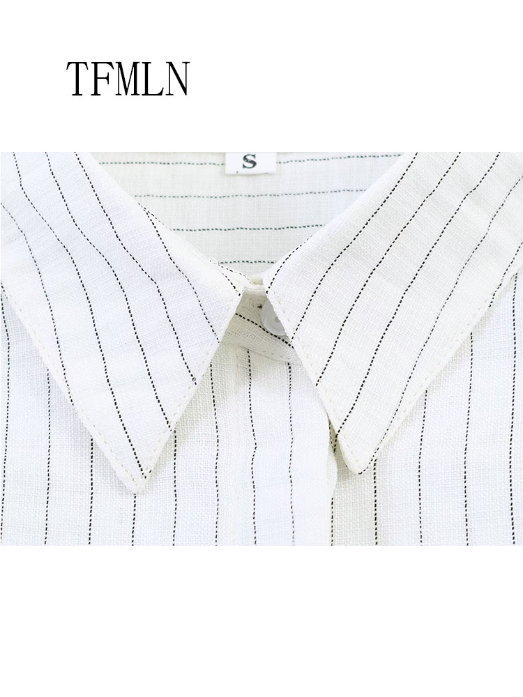 Fashion Striped Blouse Top For – Shirt Camp Collar Bewertung und Preis