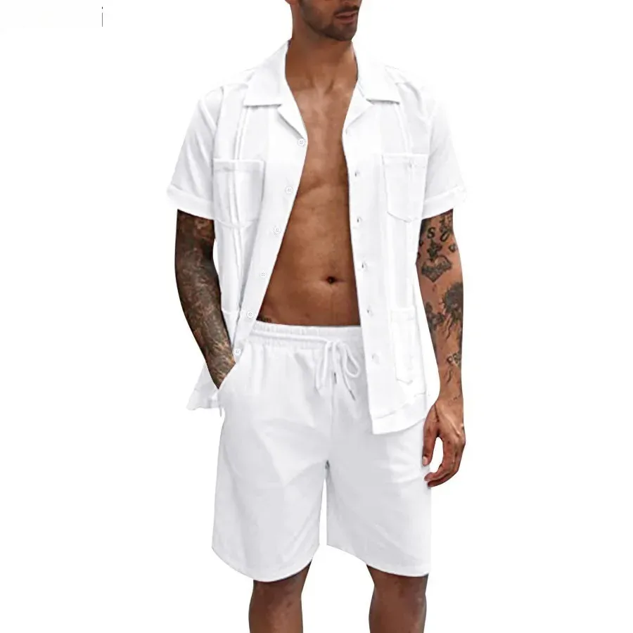 New Men's Summer Casual Sport  – Short Linen Drawstring Bewertung und Preis