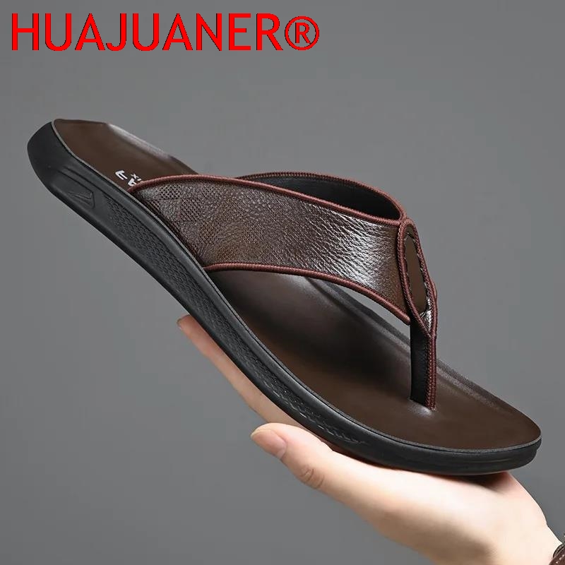 Casual Outdoor Men's Sandals S – Flip Flop Leather Men Bewertung und Preis