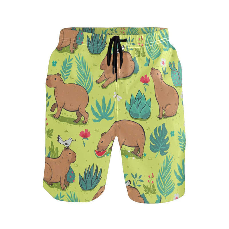 Cartoon Animal 3d Print Capyba – Trunks Board Surf Bewertung und Preis