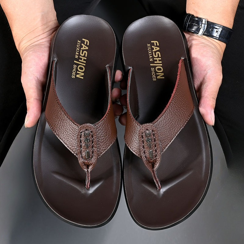 Hot Sale Men's Flip Flops High – Flip Flop Leather Men Bewertung und Preis