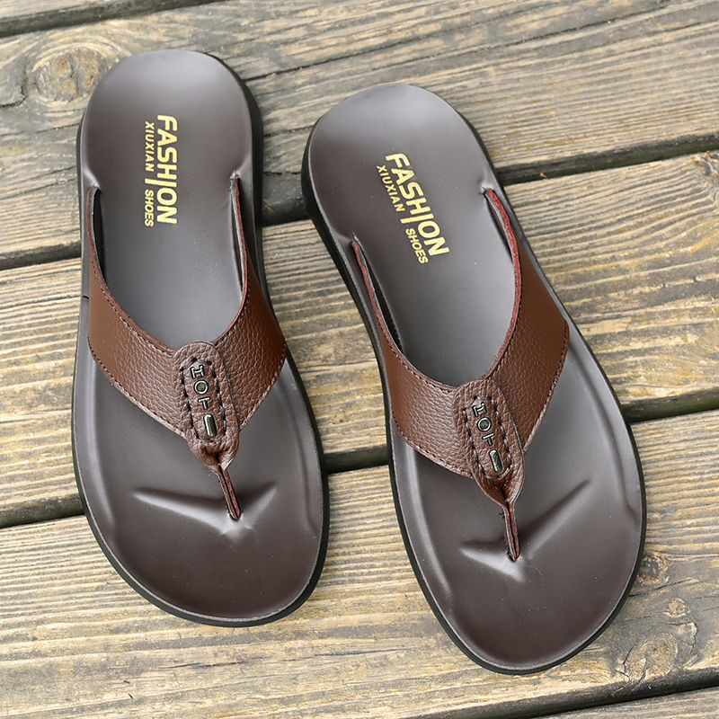 Hot Sale Men's Flip Flops High – Flip Flop Leather Men Bewertung und Preis